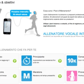 Programma Allenamento runtastic web